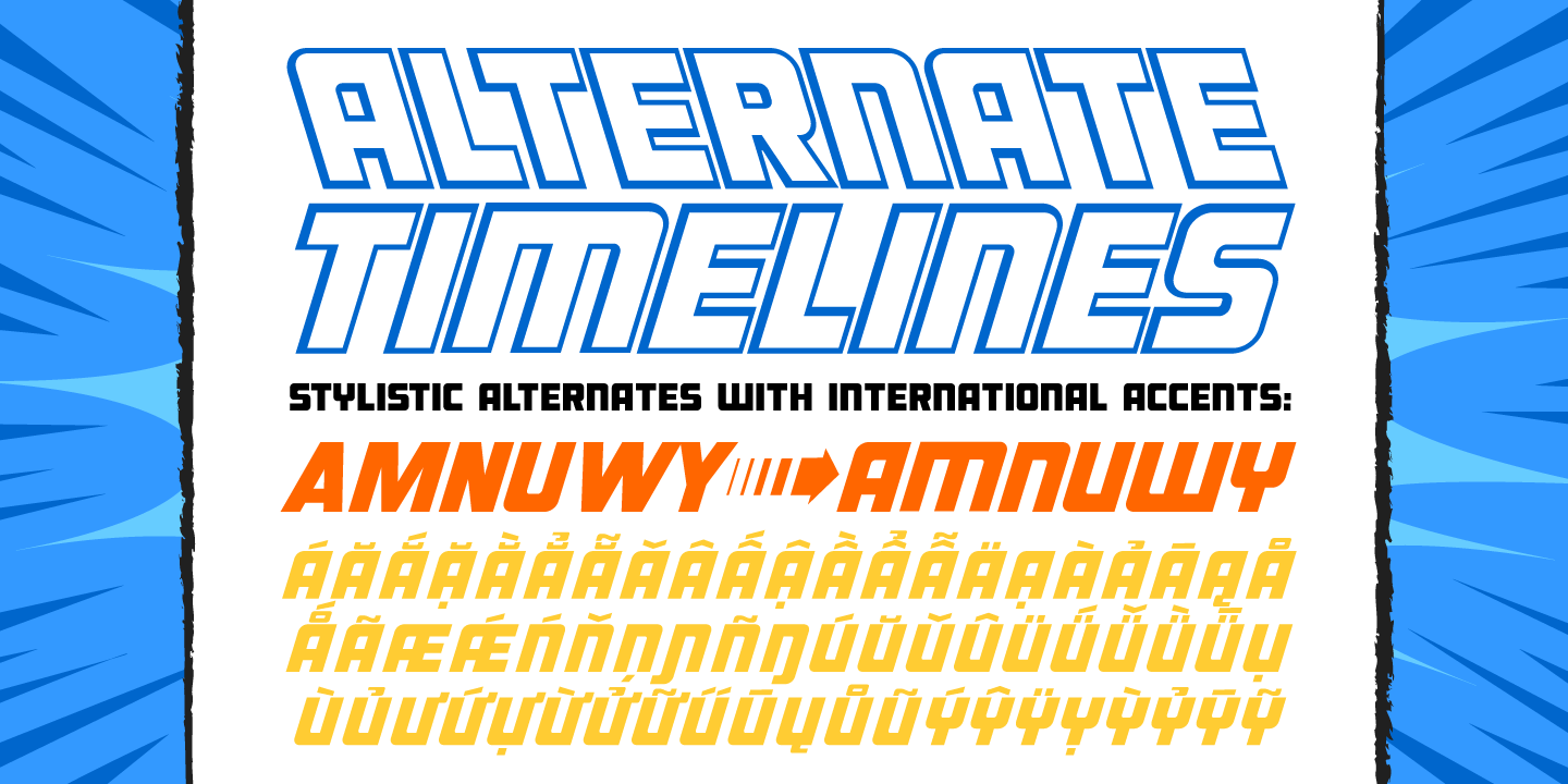 Double Back Font Poster #1