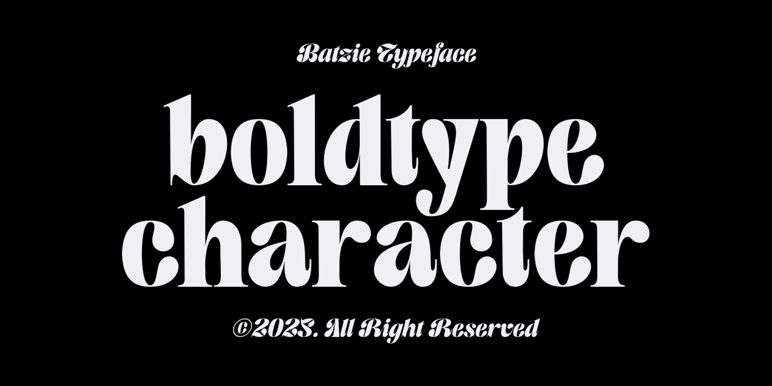 Batzie Font Poster #2