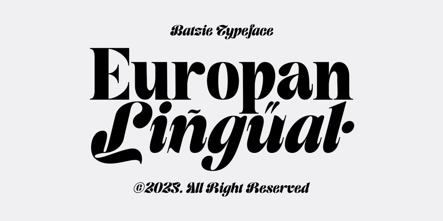 Batzie Font Poster #3