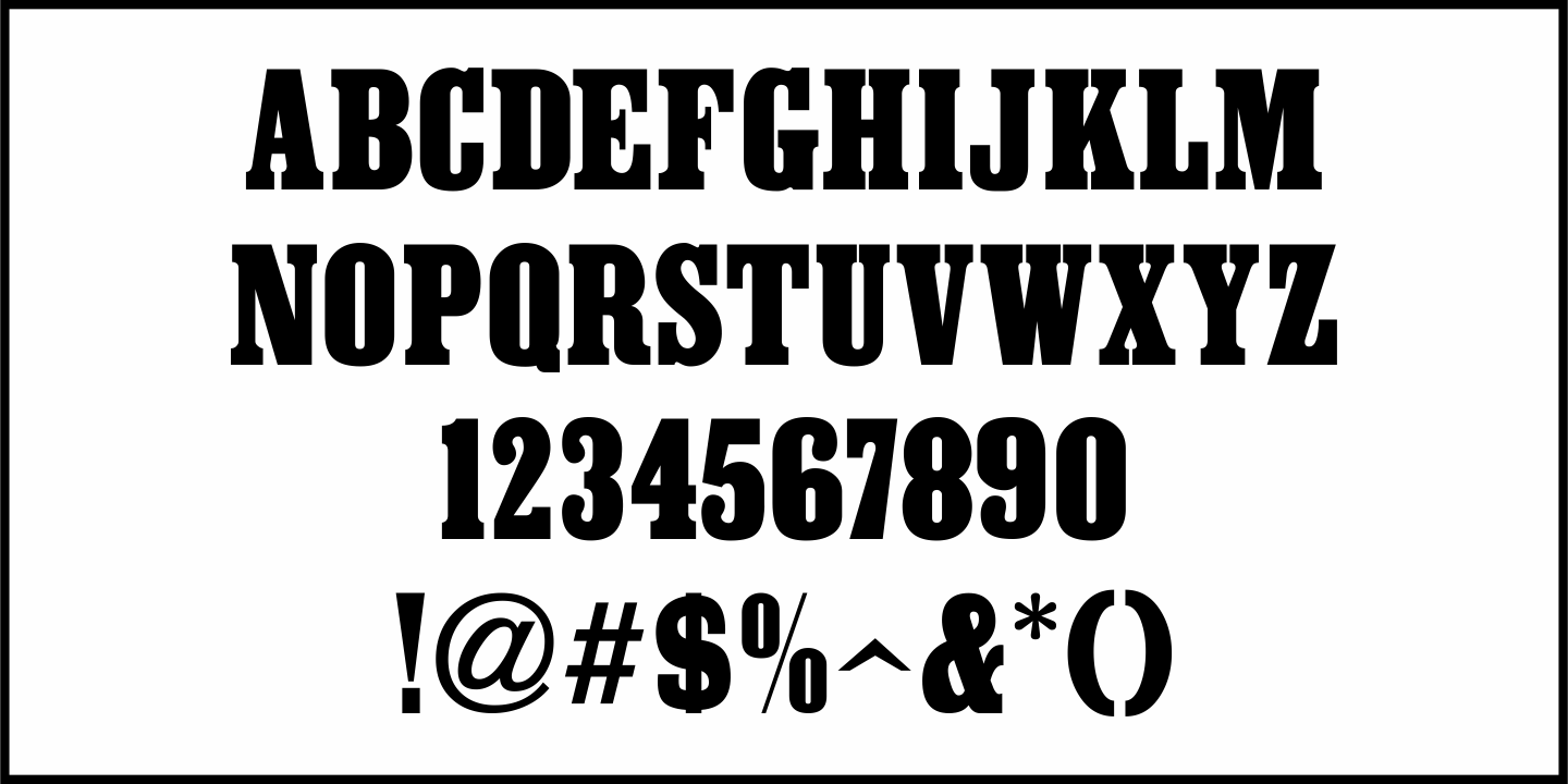 Wood Clarendon Font Poster #3