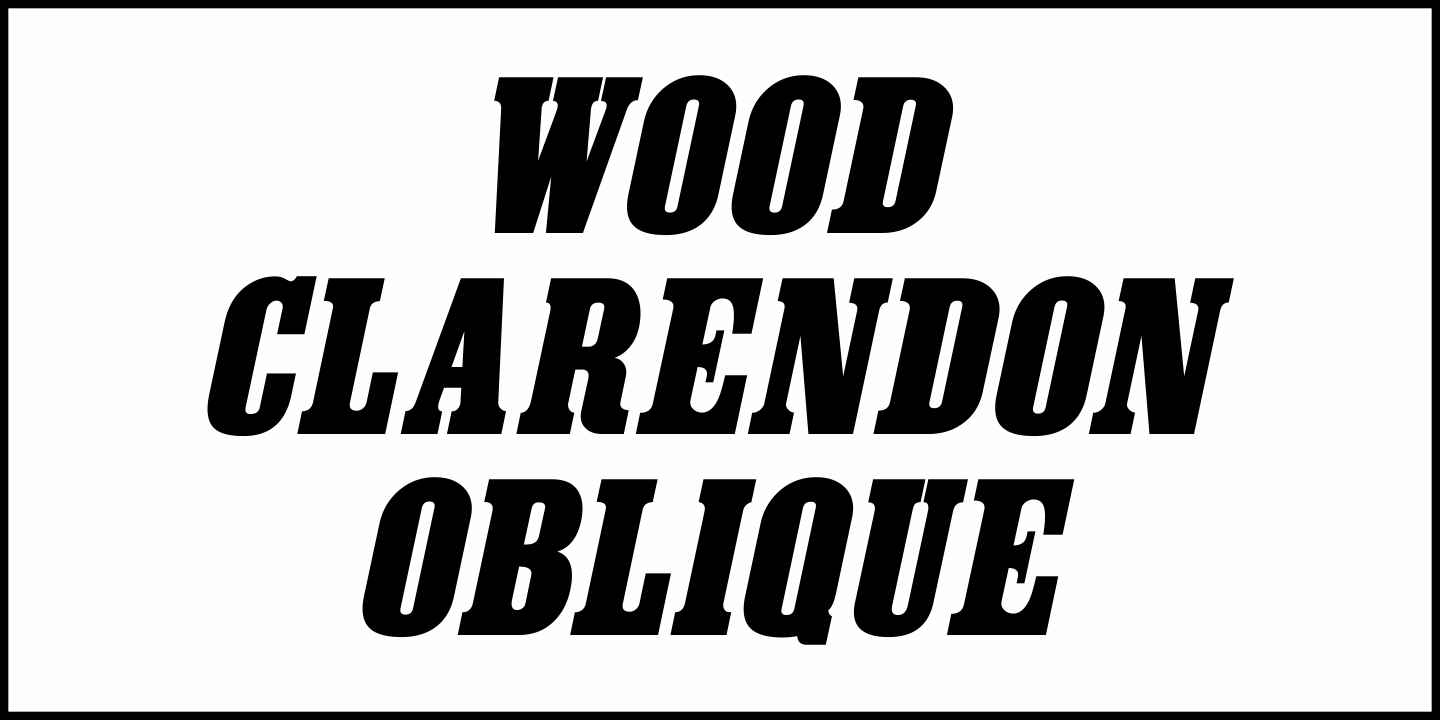 Wood Clarendon Font Poster #4