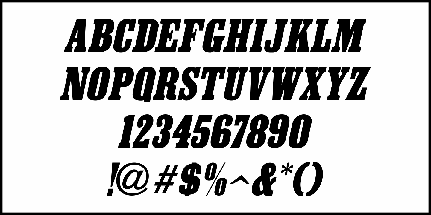 Wood Clarendon Font Poster #5