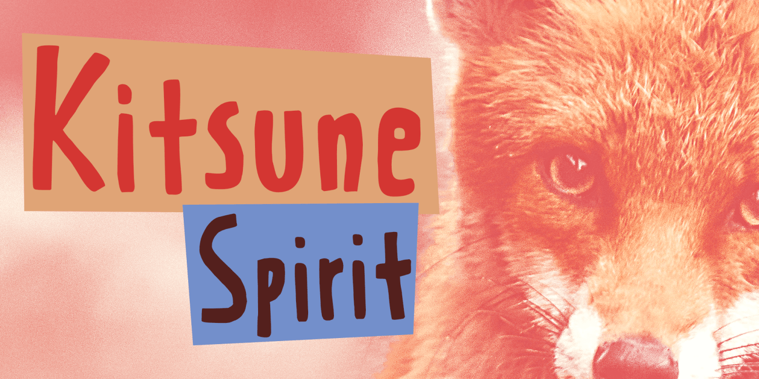 Kitsune Spirit Font Poster #1