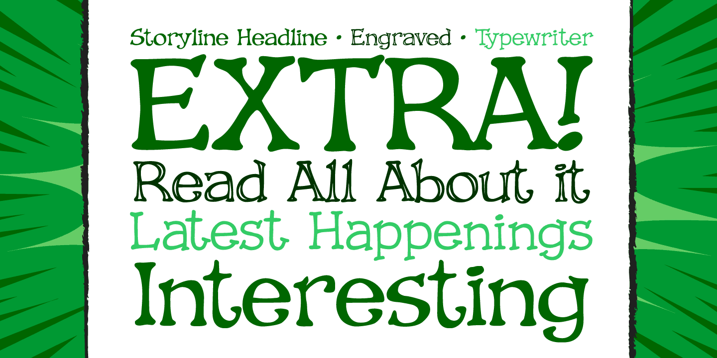 Storyline Font Poster #1