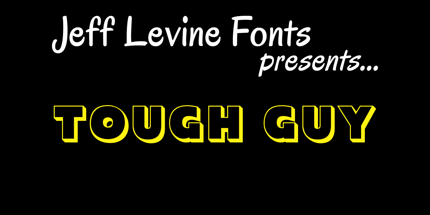 Tough Guy Font Poster #1
