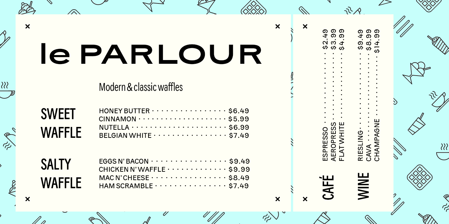 Resident Font Poster #1