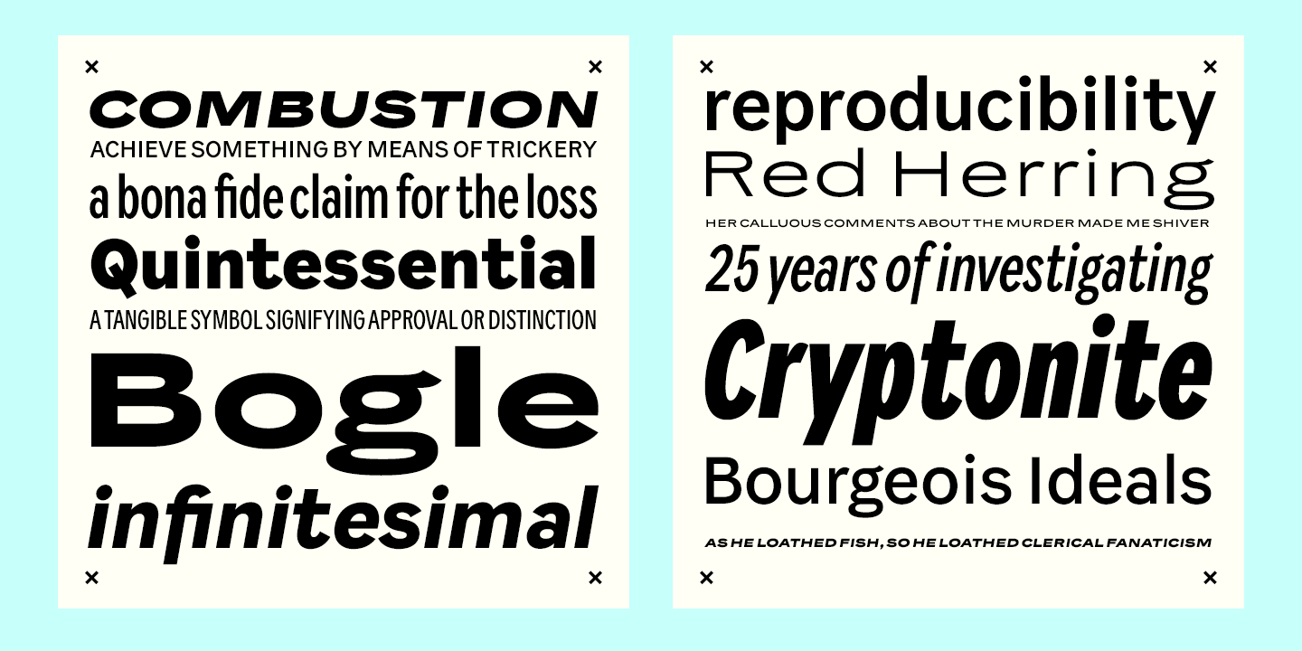 Resident Font Poster #1