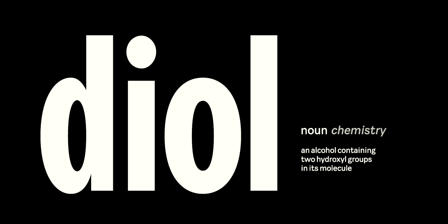 Resident Font Poster #1