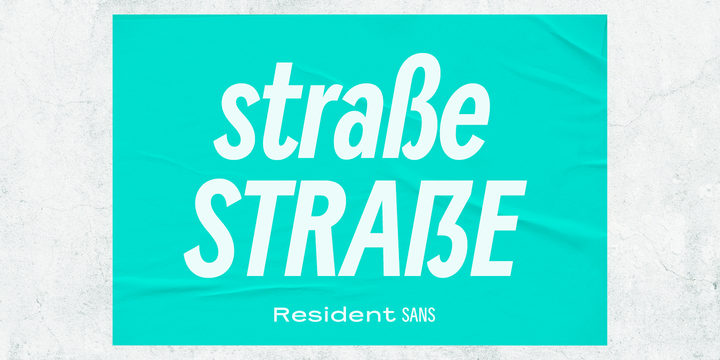 Resident Font Poster #1