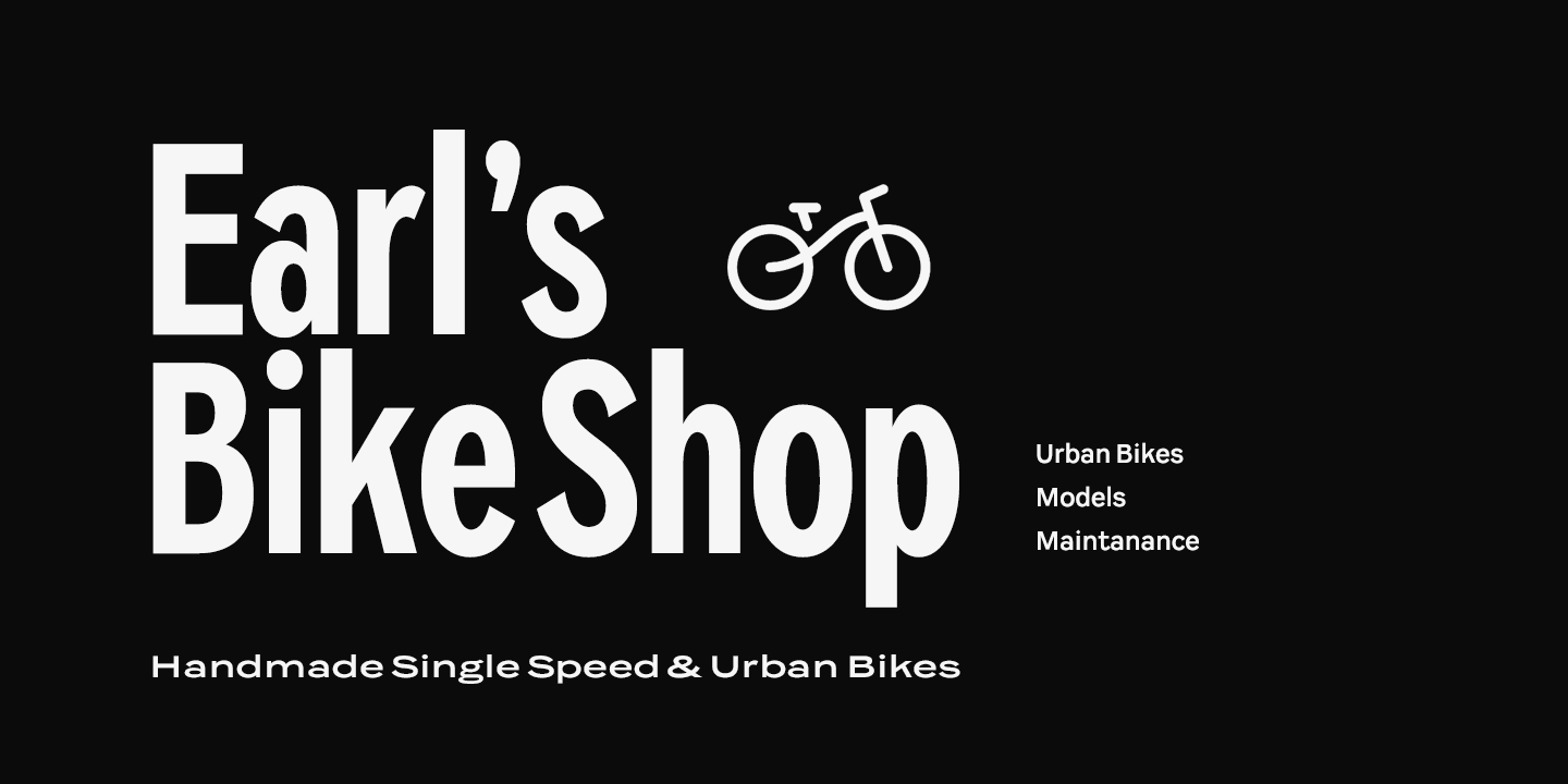 Resident Font Poster #1