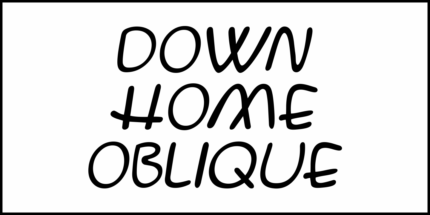 Down Home Font Poster #4