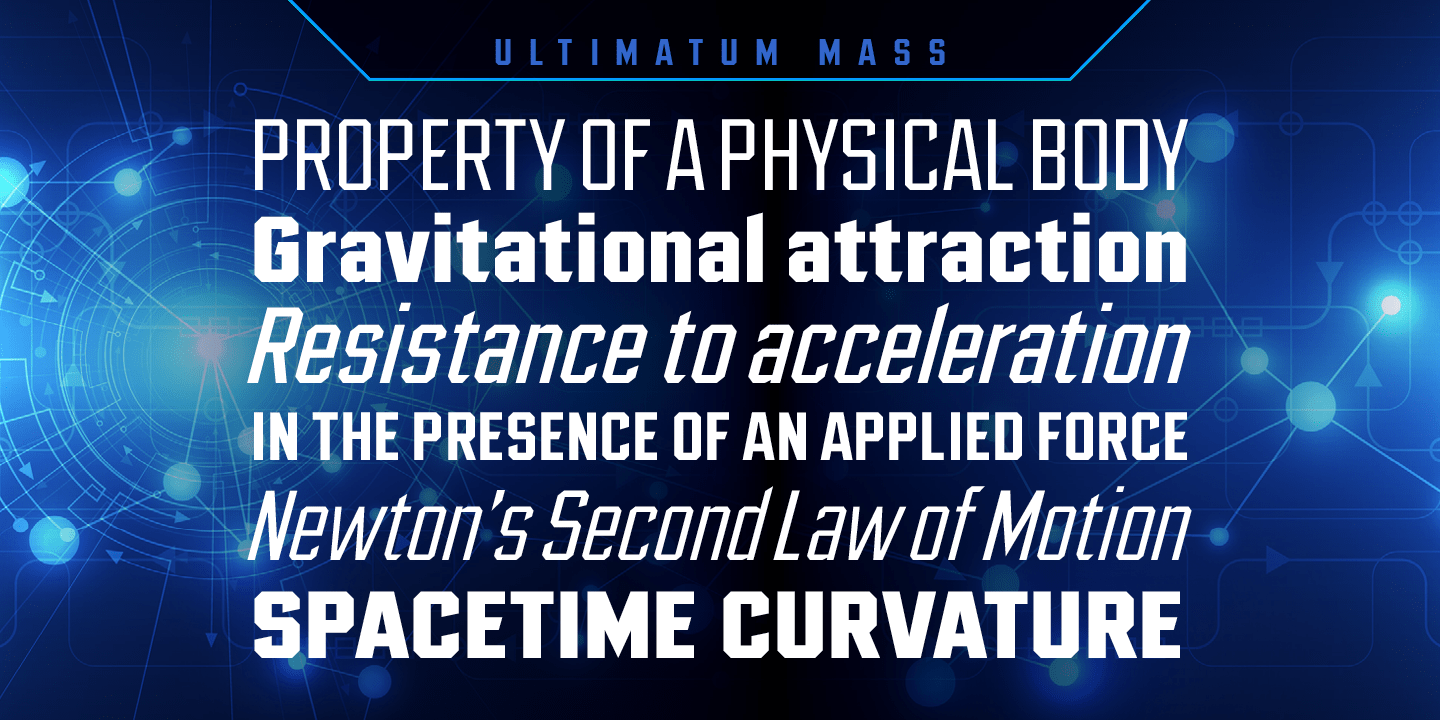 Ultimatum MFV Font Poster #1