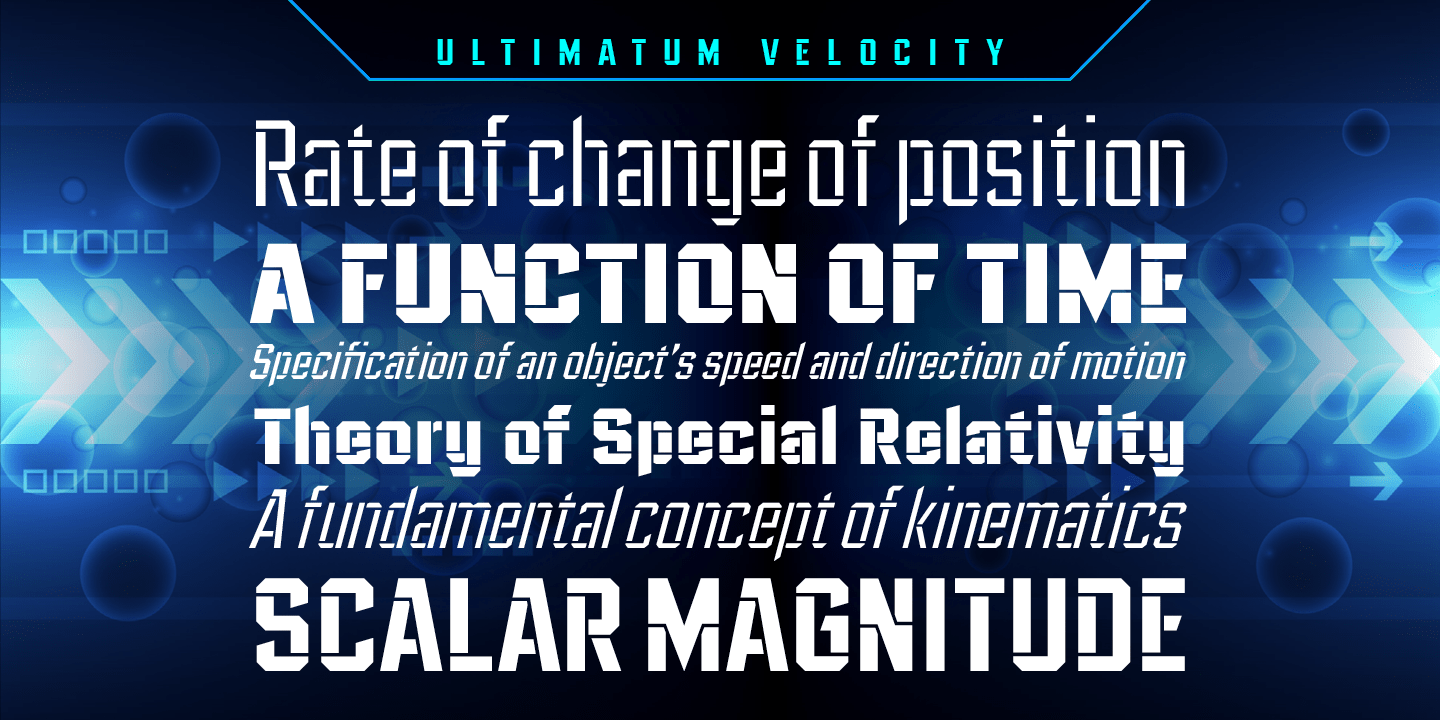 Ultimatum MFV Font Poster #1