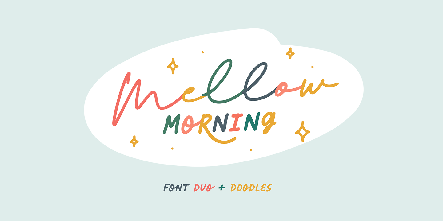 Mellow Morning Font Poster