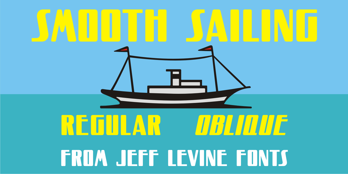 Smooth Sailing Font Poster #1