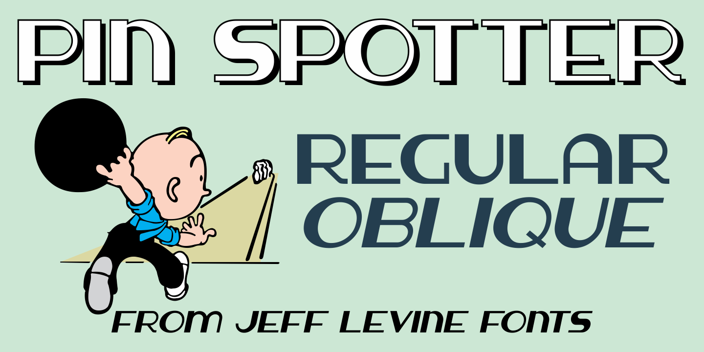 Pin Spotter Font Family Poster