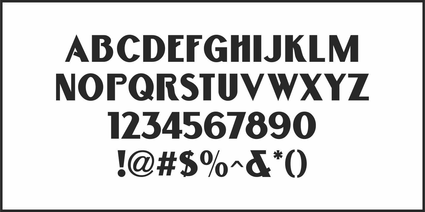 National Nouveau Font Poster #3