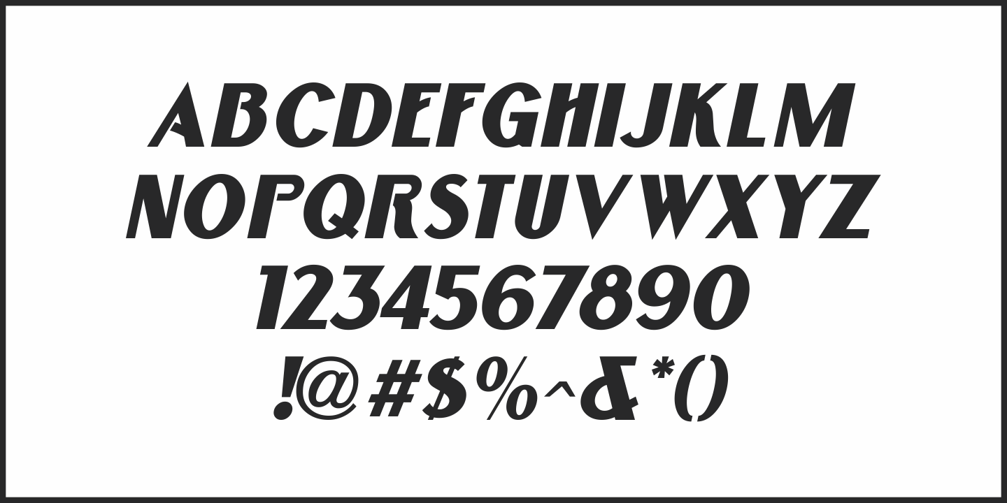National Nouveau Font Poster #5