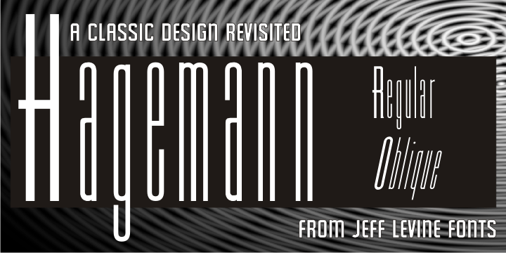 Hagemann Font Poster #1