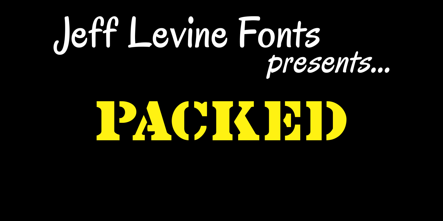 Packed Font Poster #1
