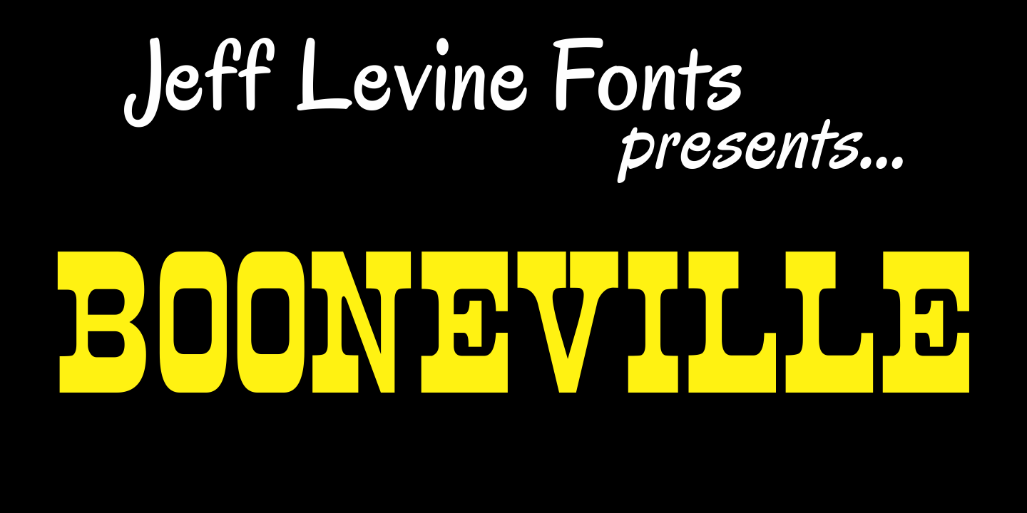 Boonville Font Poster #1