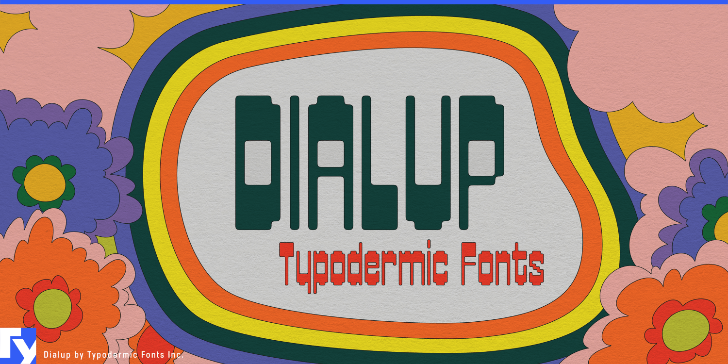 Dialup Font Poster #1