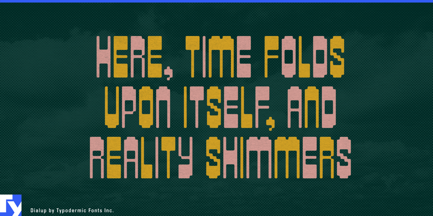 Dialup Font Poster #1