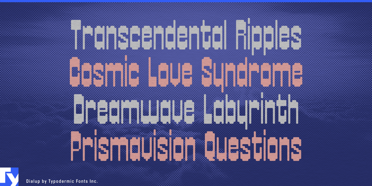 Dialup Font Poster #1