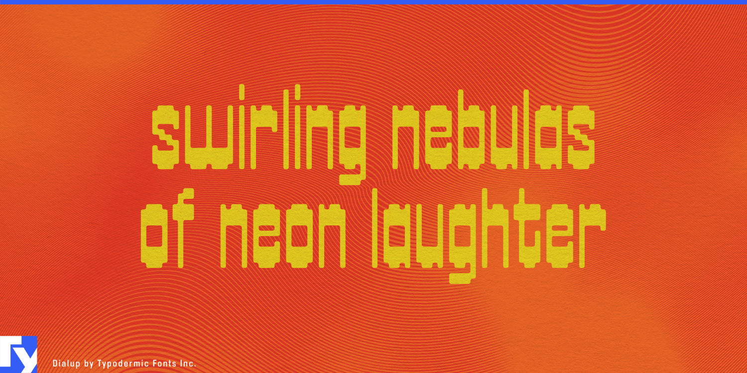 Dialup Font Poster #1