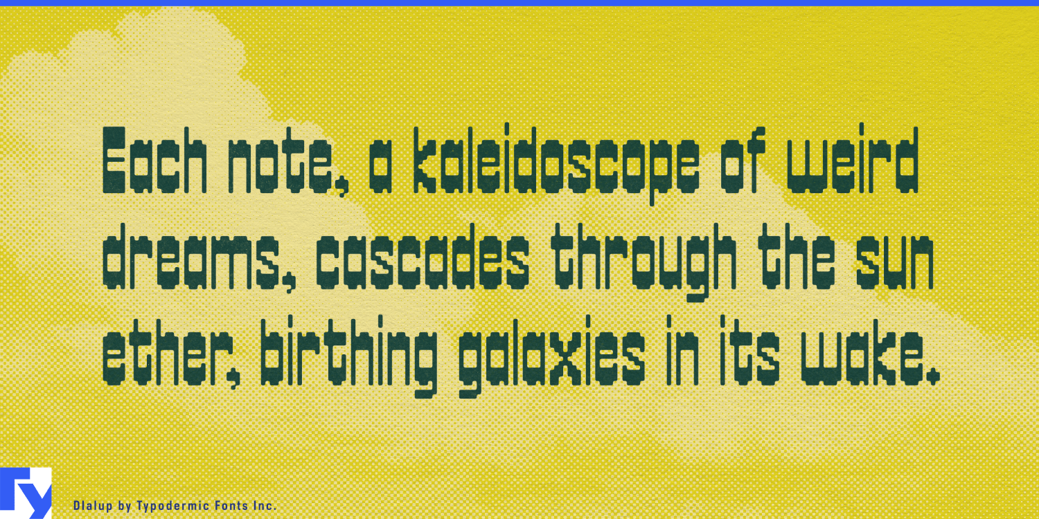 Dialup Font Poster #1