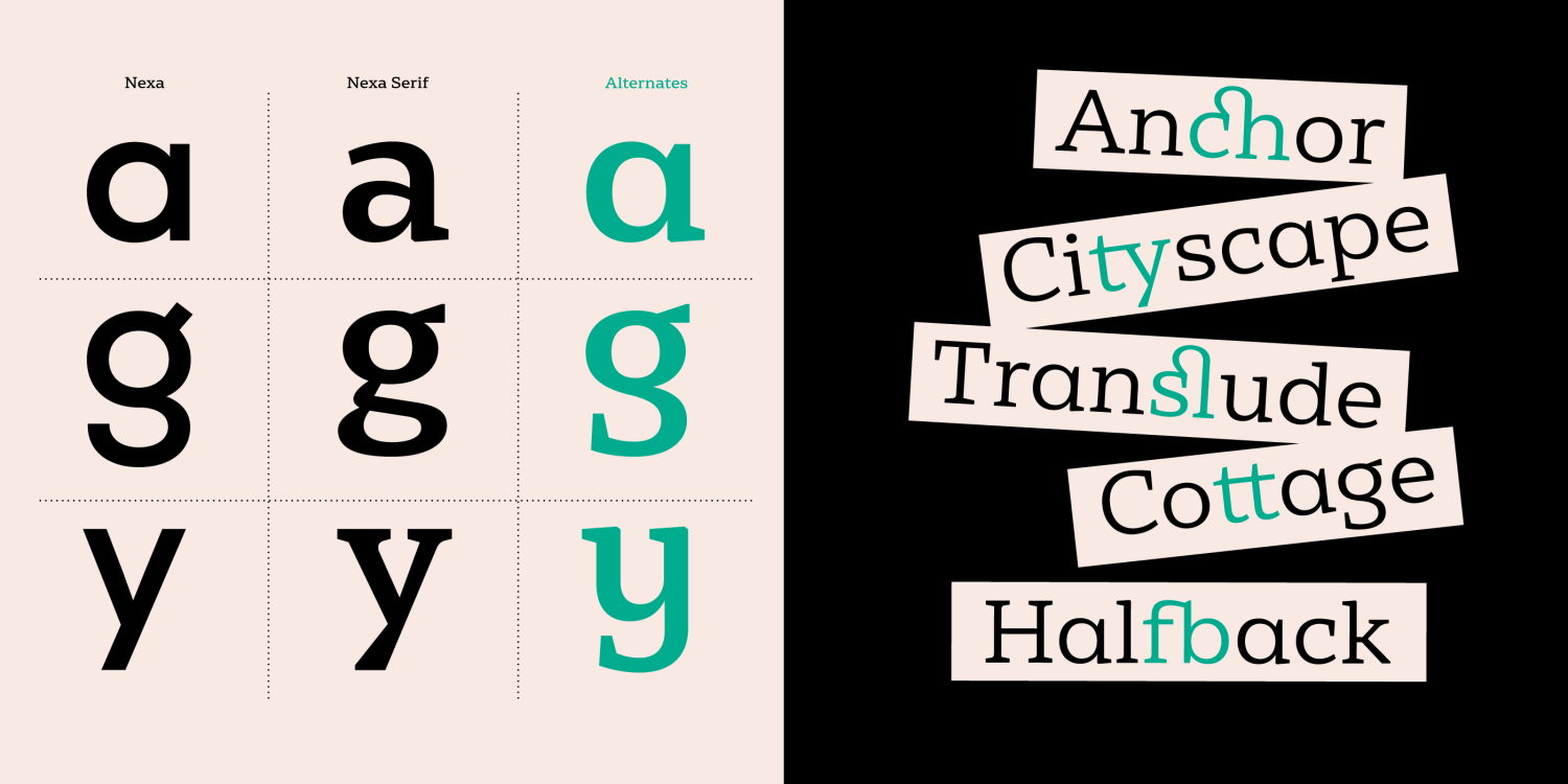 Nexa Serif Font Poster #1