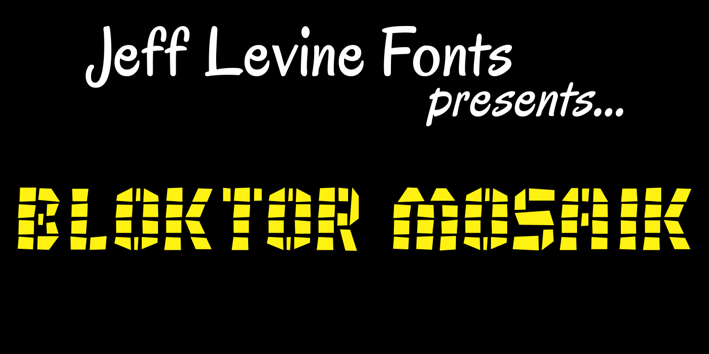 Bloktor Mosaik Font Poster #1