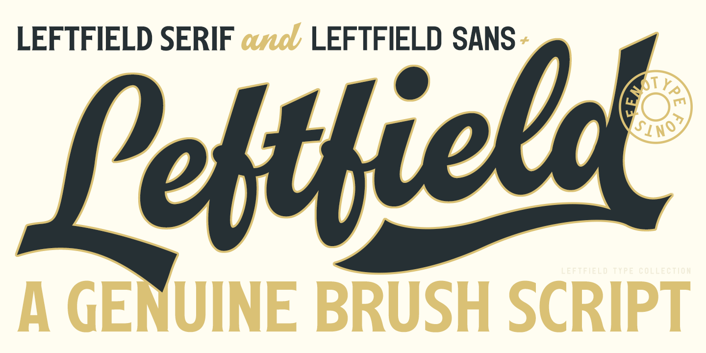 Leftfield Font Poster #1