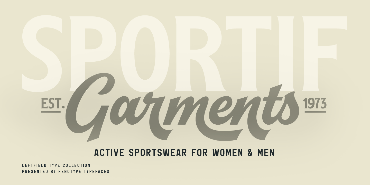 Leftfield Font Poster #1