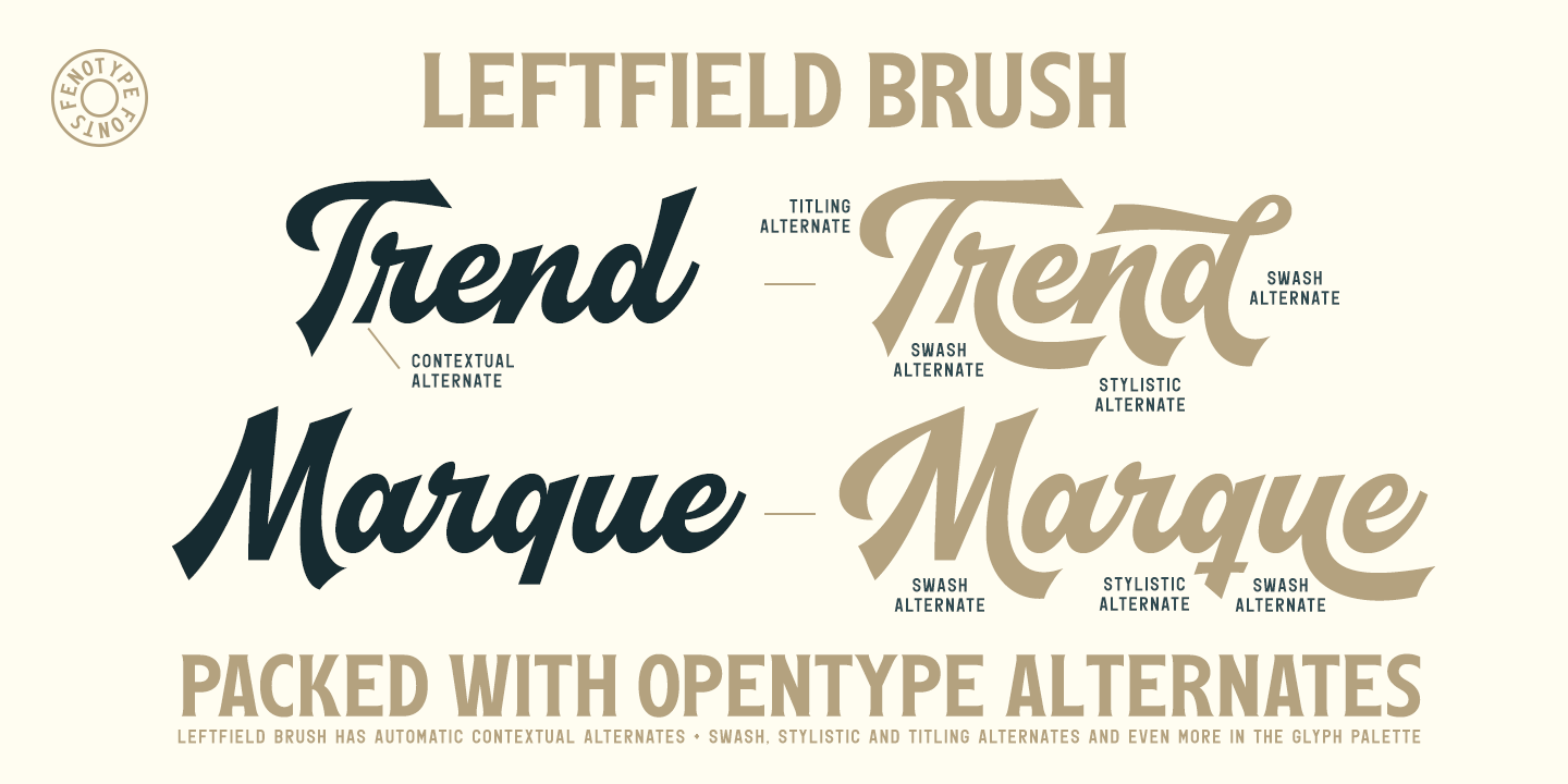 Leftfield Font Poster #1