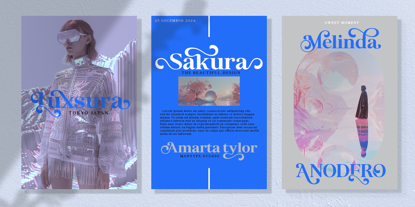 Mandusa Dimplay Font Poster #1