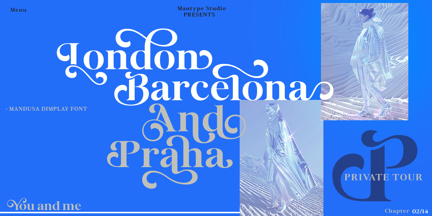 Mandusa Dimplay Font Poster #1