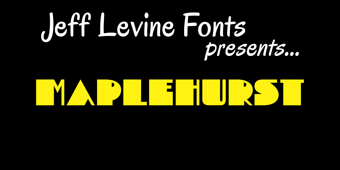 Maplehurst Font Family Poster