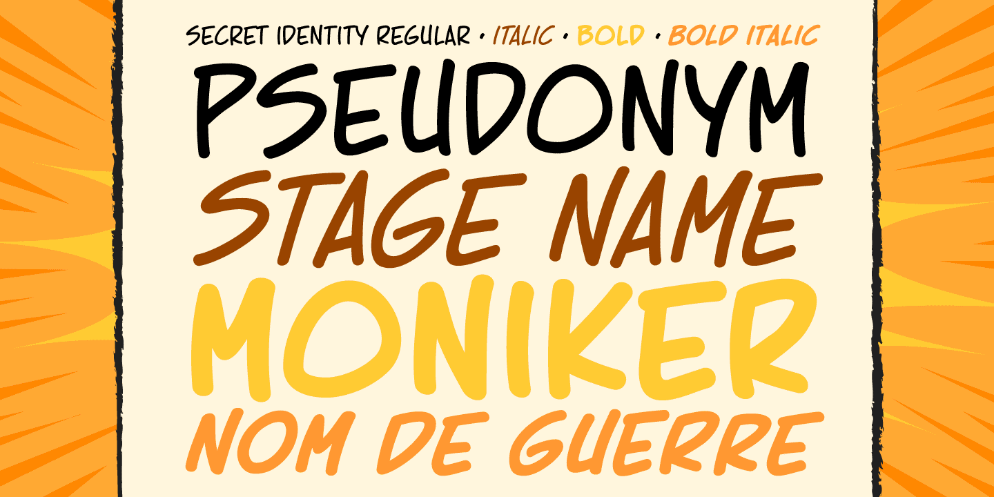 Secret Identity Font Poster #1