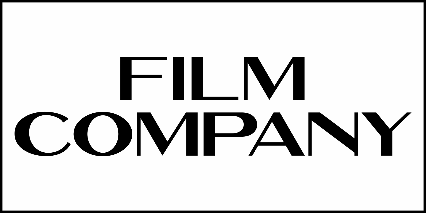 Film Company Font Poster #2