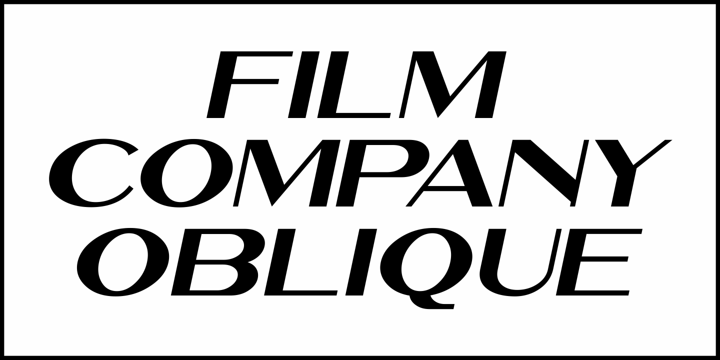 Film Company Font Poster #4