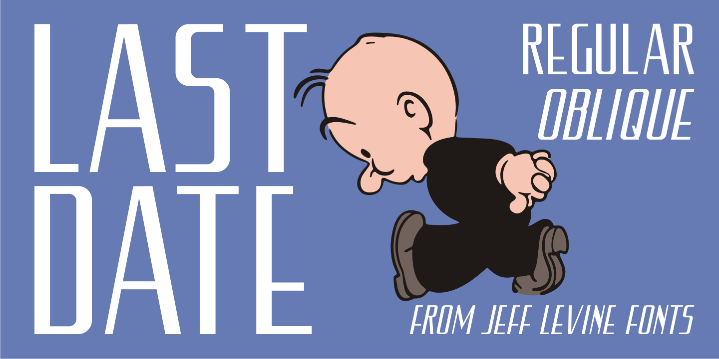 Last Date Font Family