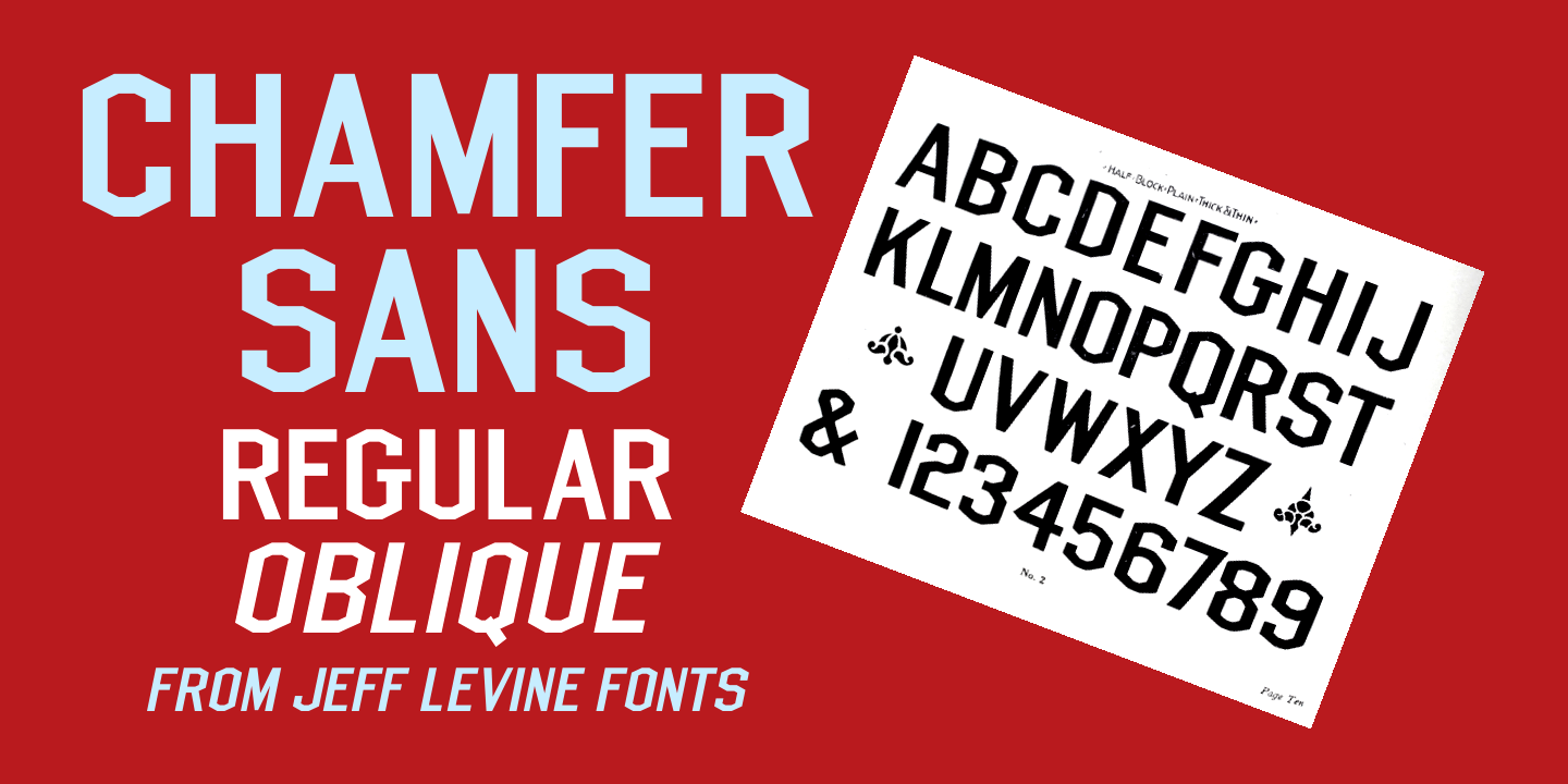 Chamfer Sans Poster