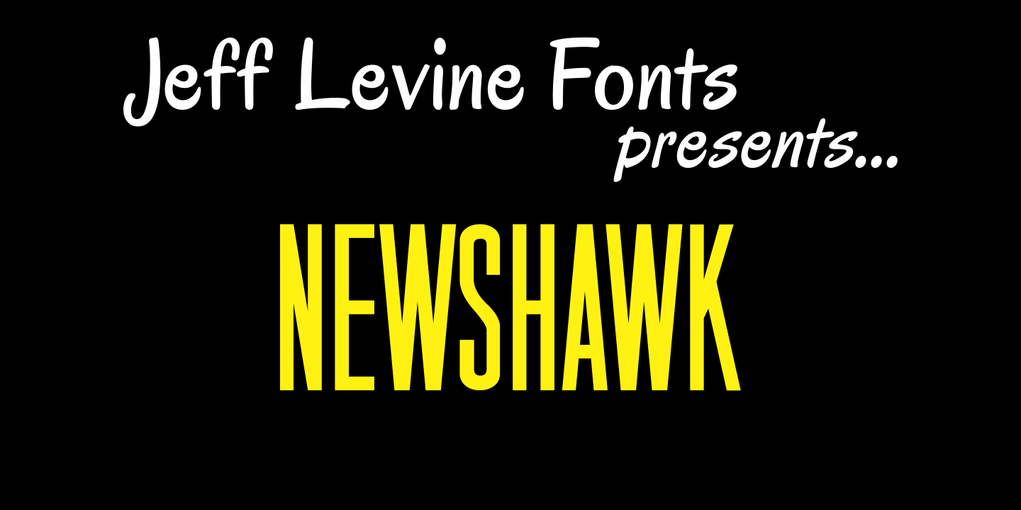 Newshawk Font Poster