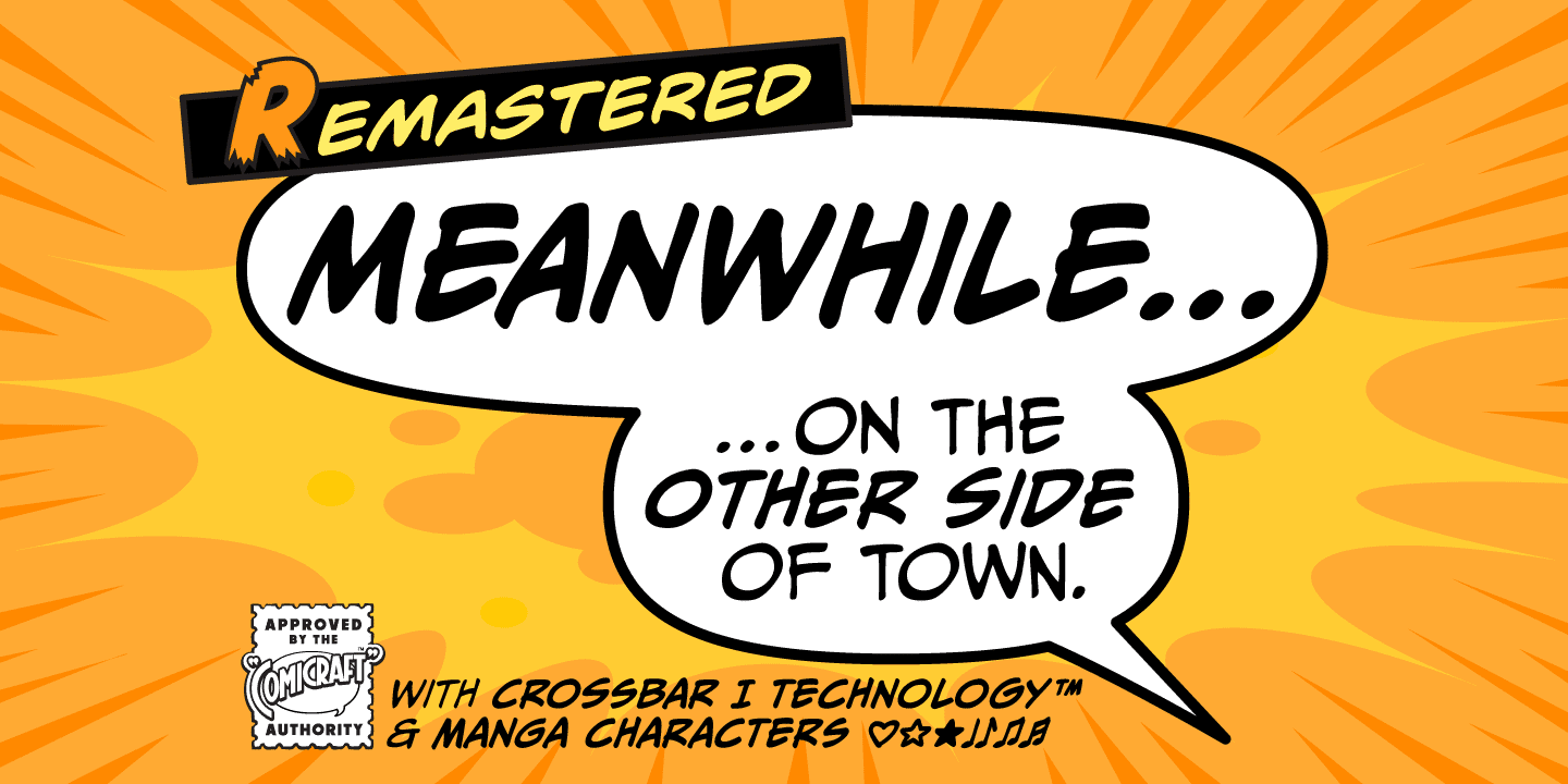 Meanwhile Font Poster #1