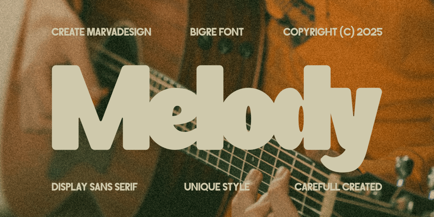 Bigre Font Poster #5