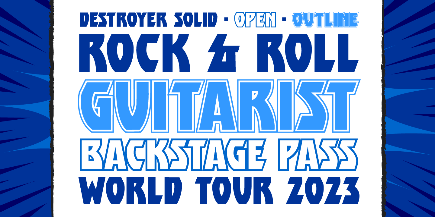 Destroyer Font Poster #1