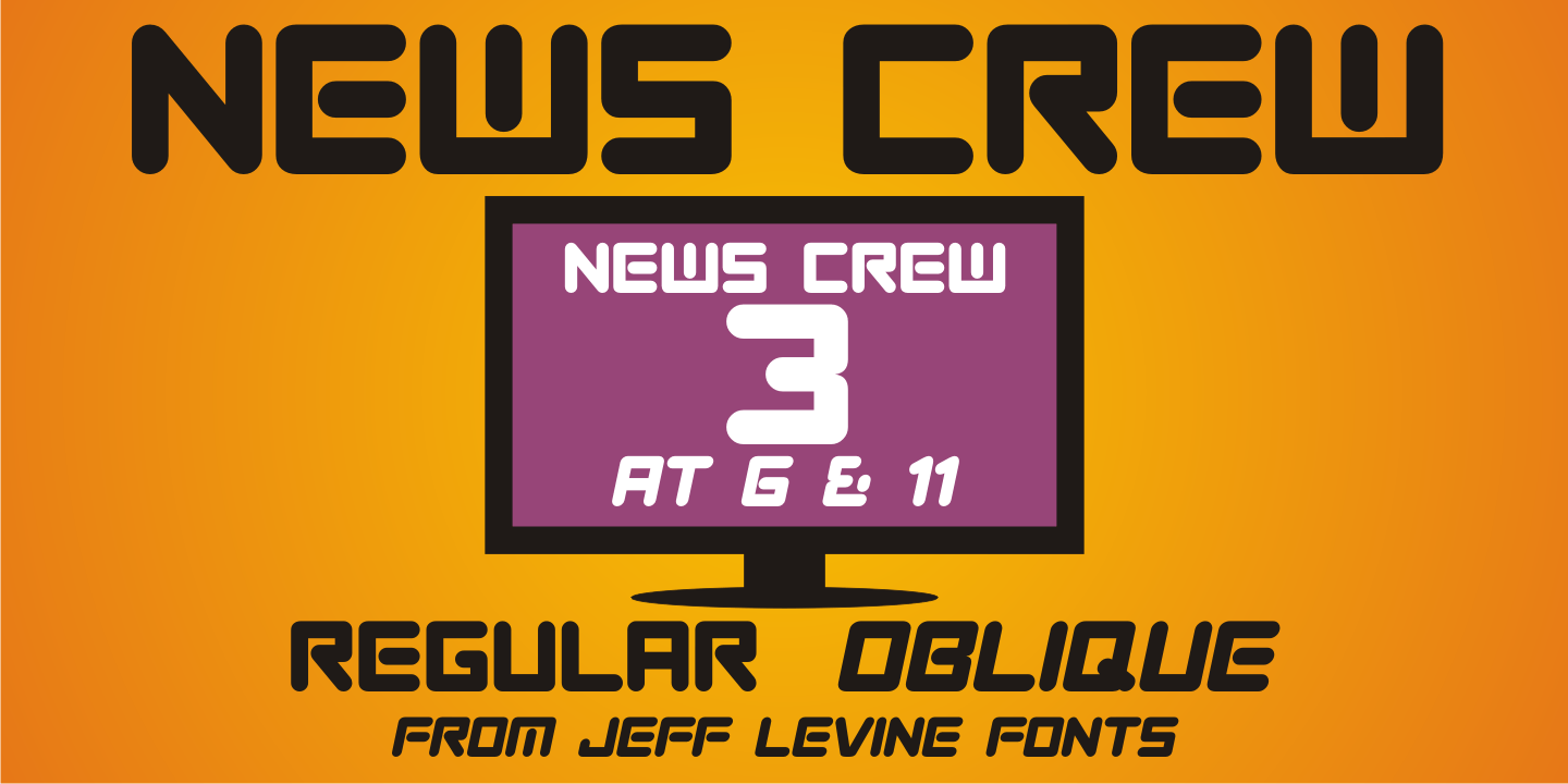 News Crew Font Poster #1