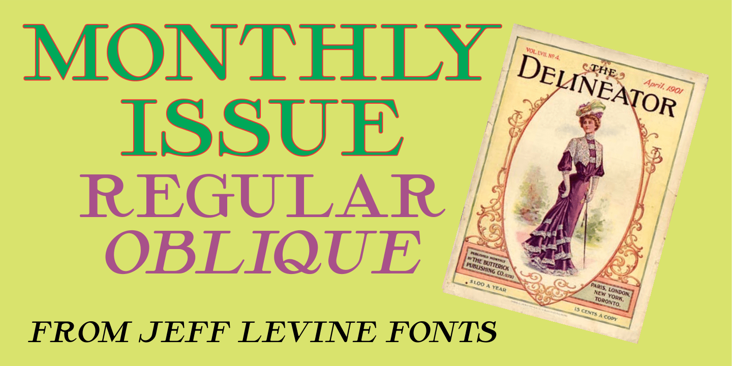Monthly Issue Font Poster #1
