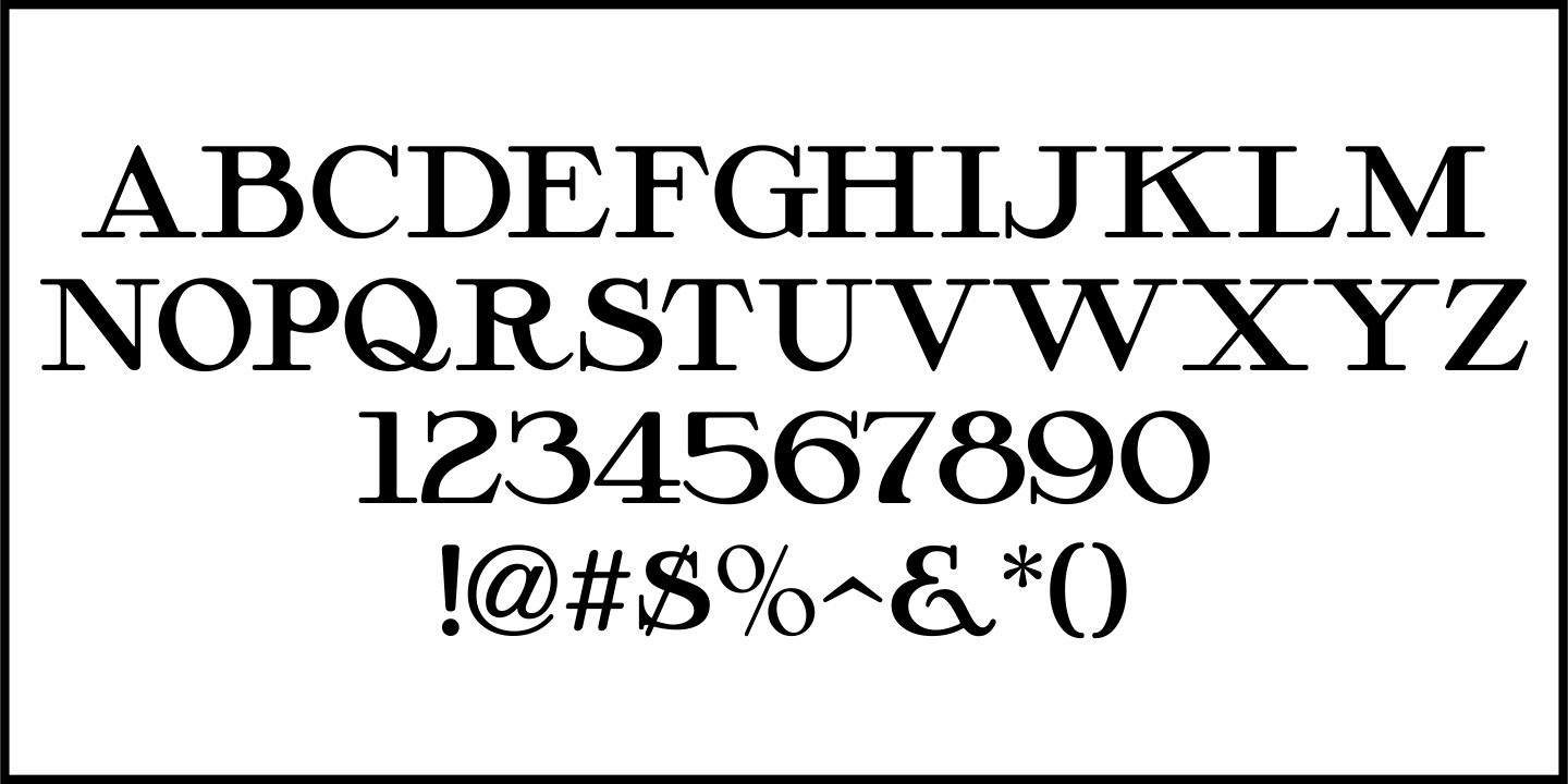 Monthly Issue Font Poster #3